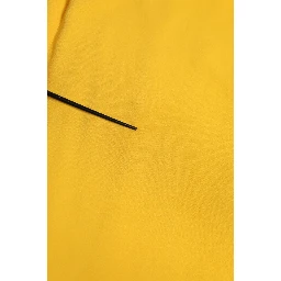 Yellow One Shoulder Side Slit Sheath Dress