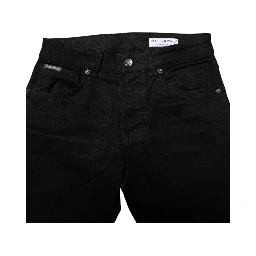 Black Cotton Skinny Denim Jeans