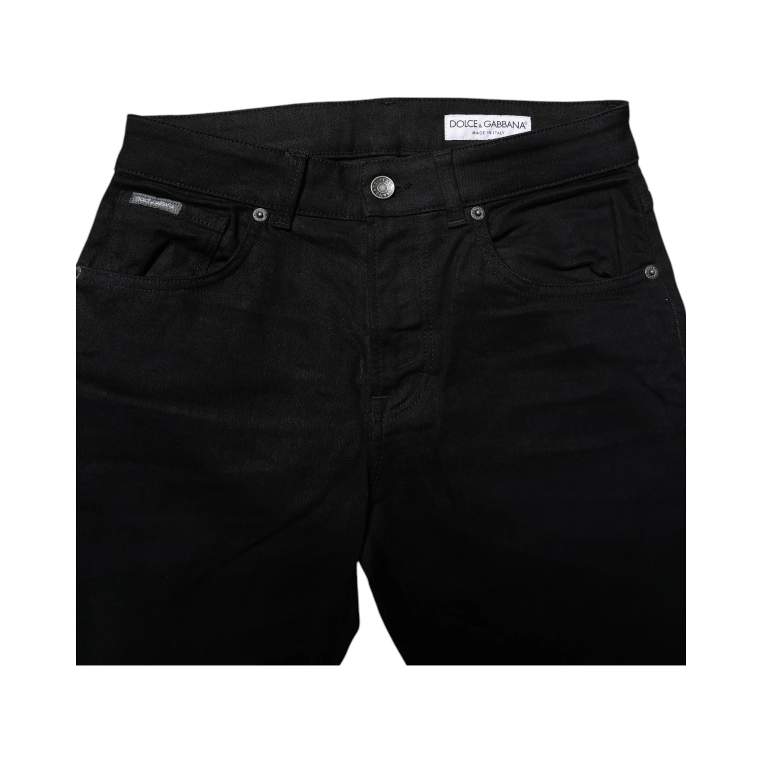 Black Cotton Skinny Denim Jeans