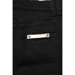 Black Cotton Skinny Men Denim Jeans
