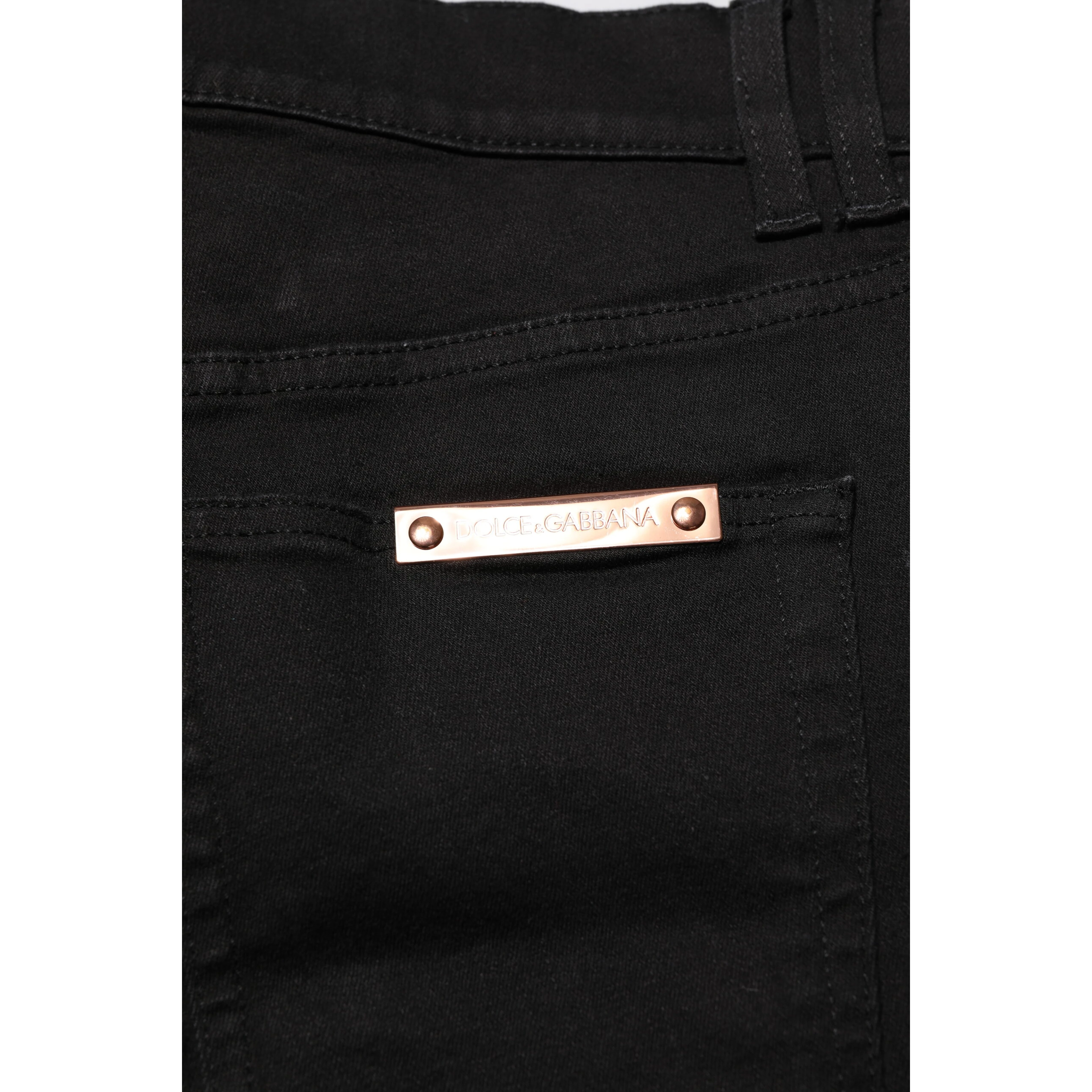 Black Cotton Skinny Men Denim Jeans