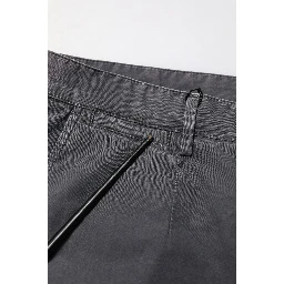 Dark Gray Cotton Stretch Denim Bermuda Shorts