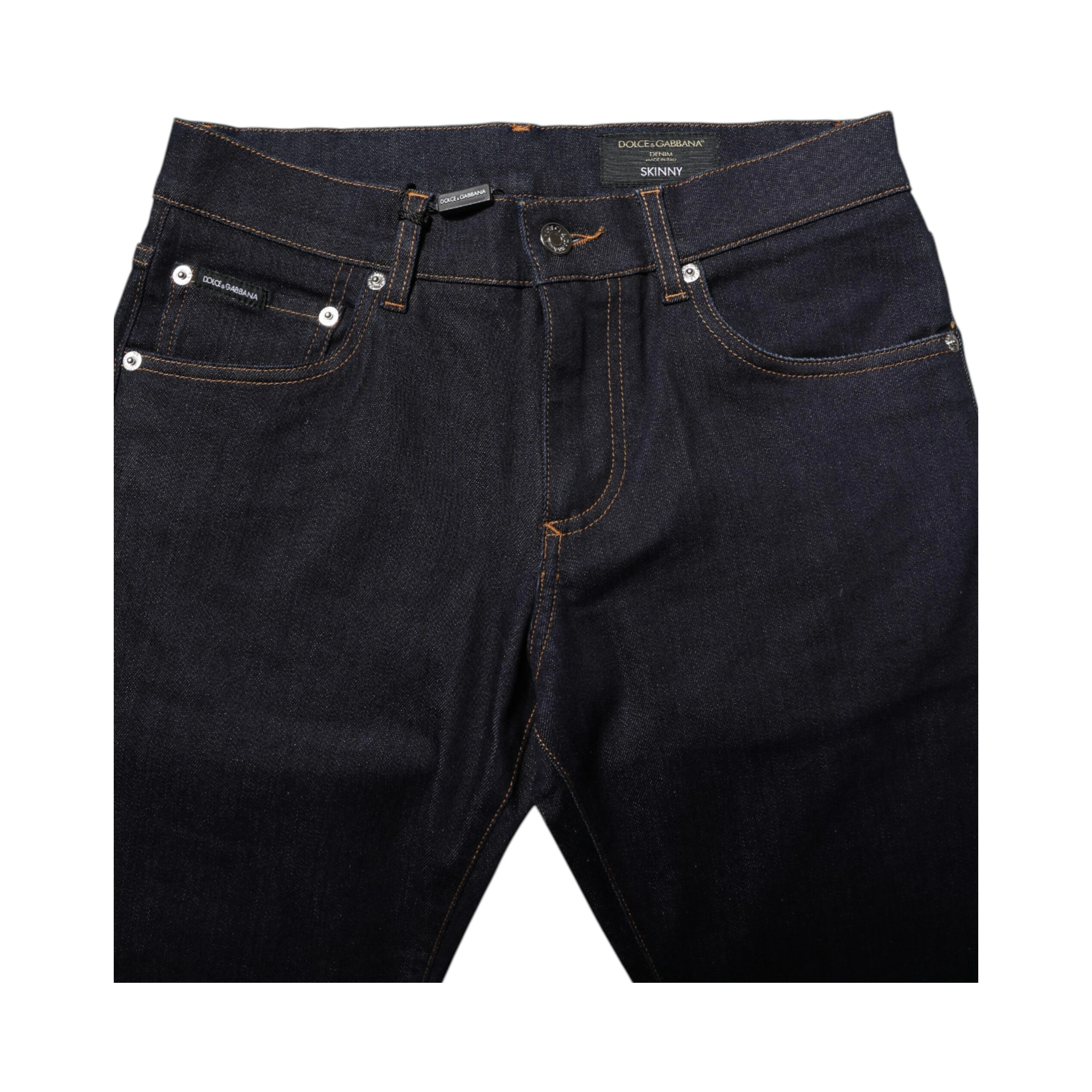 Black Cotton Skinny Men Denim Jeans