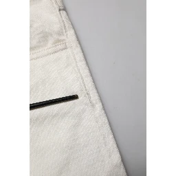 White Cotton Skinny Men Denim Jeans