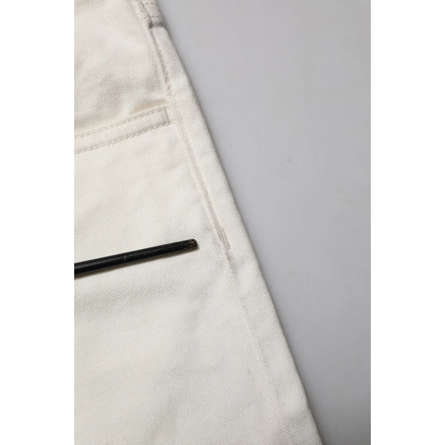 White Cotton Skinny Men Denim Jeans
