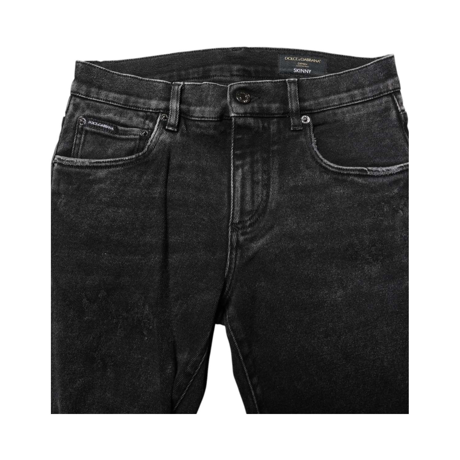 Black Cotton Skinny Men Denim Jeans