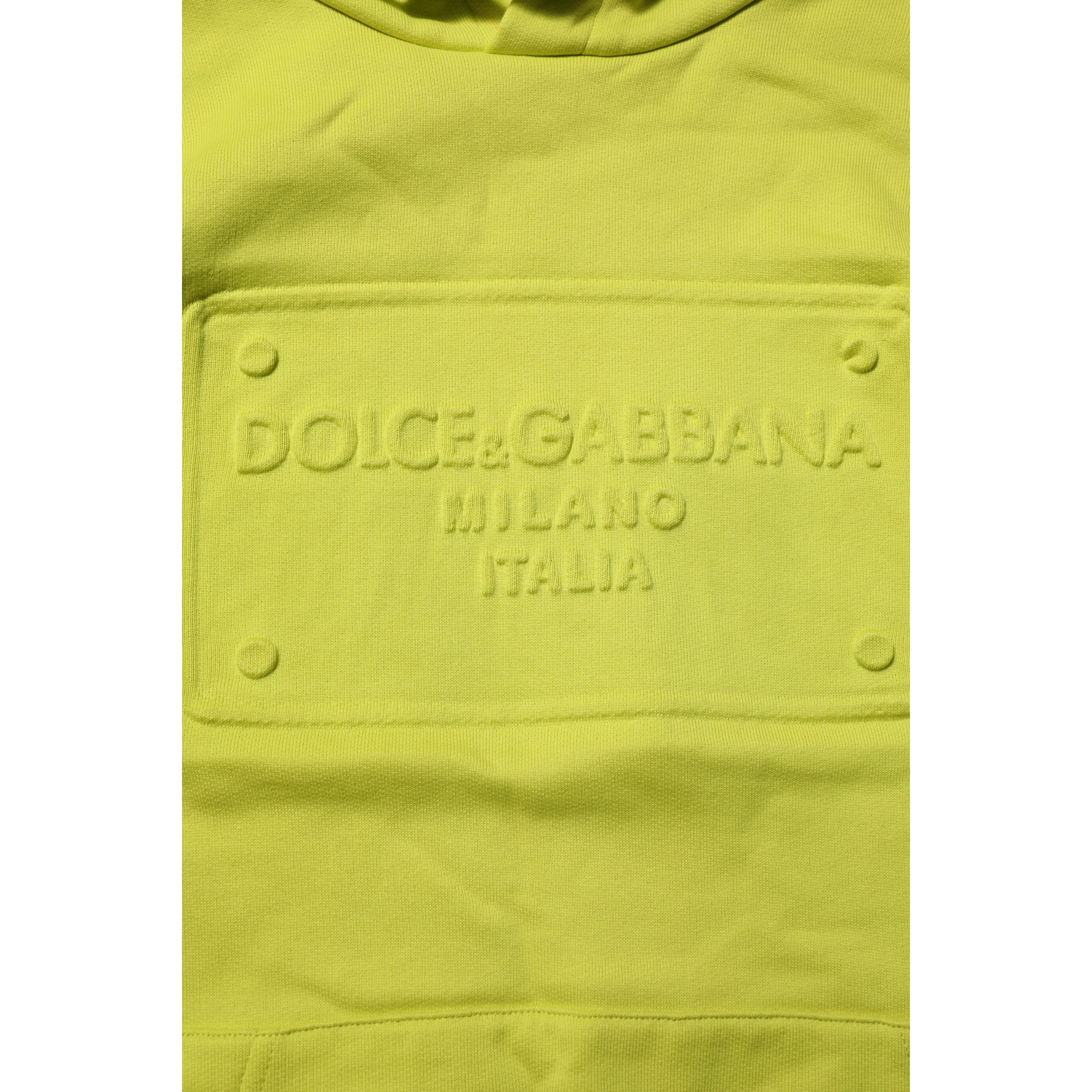Green Cotton Hooded Logo Sweatshirt Sweater