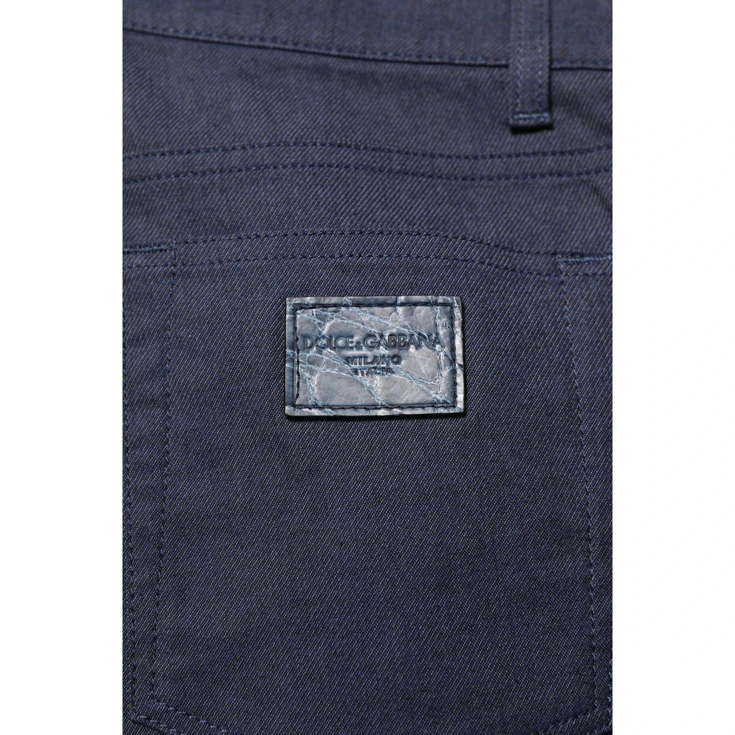 Dark Blue Cotton Skinny Denim Jeans
