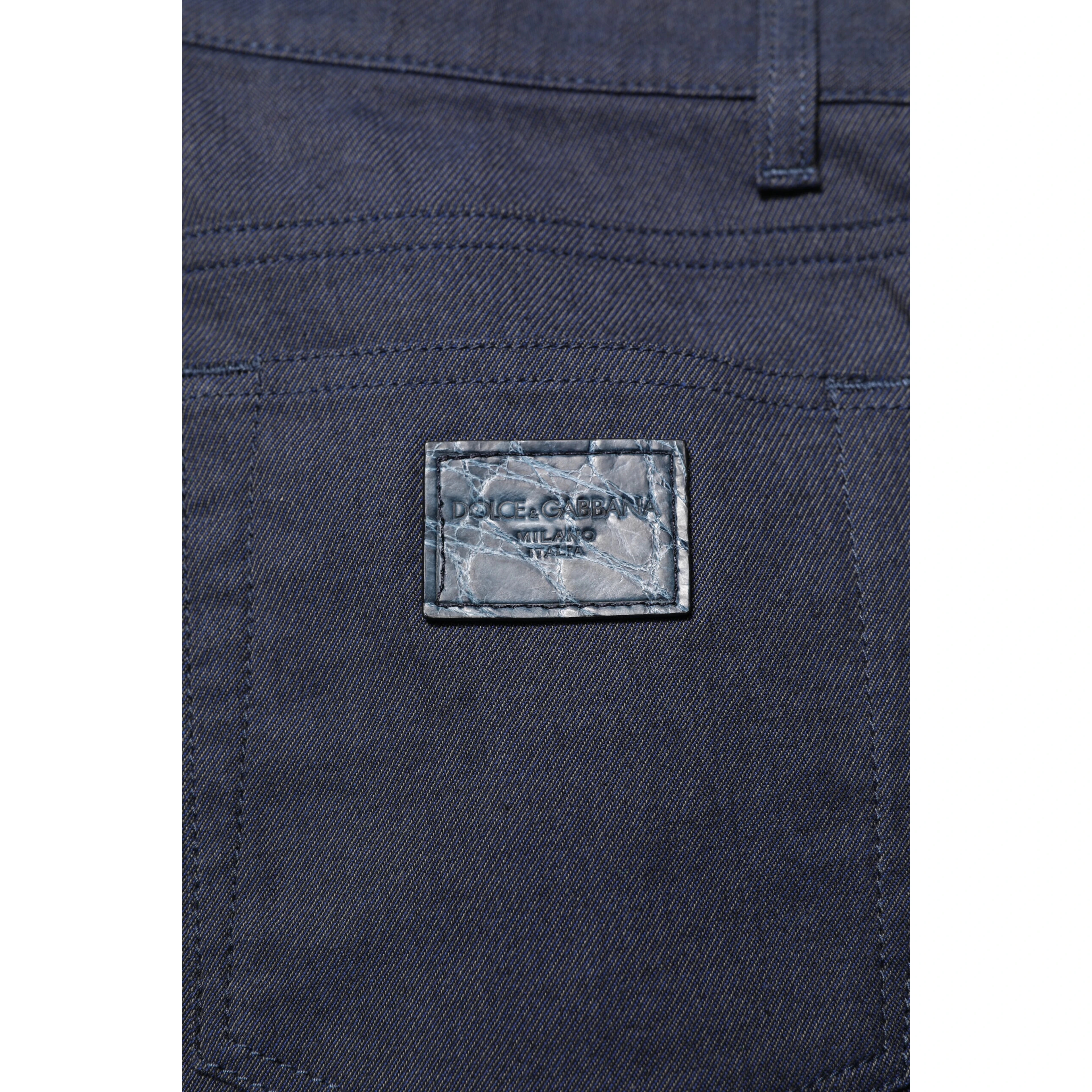 Dark Blue Cotton Skinny Denim Jeans