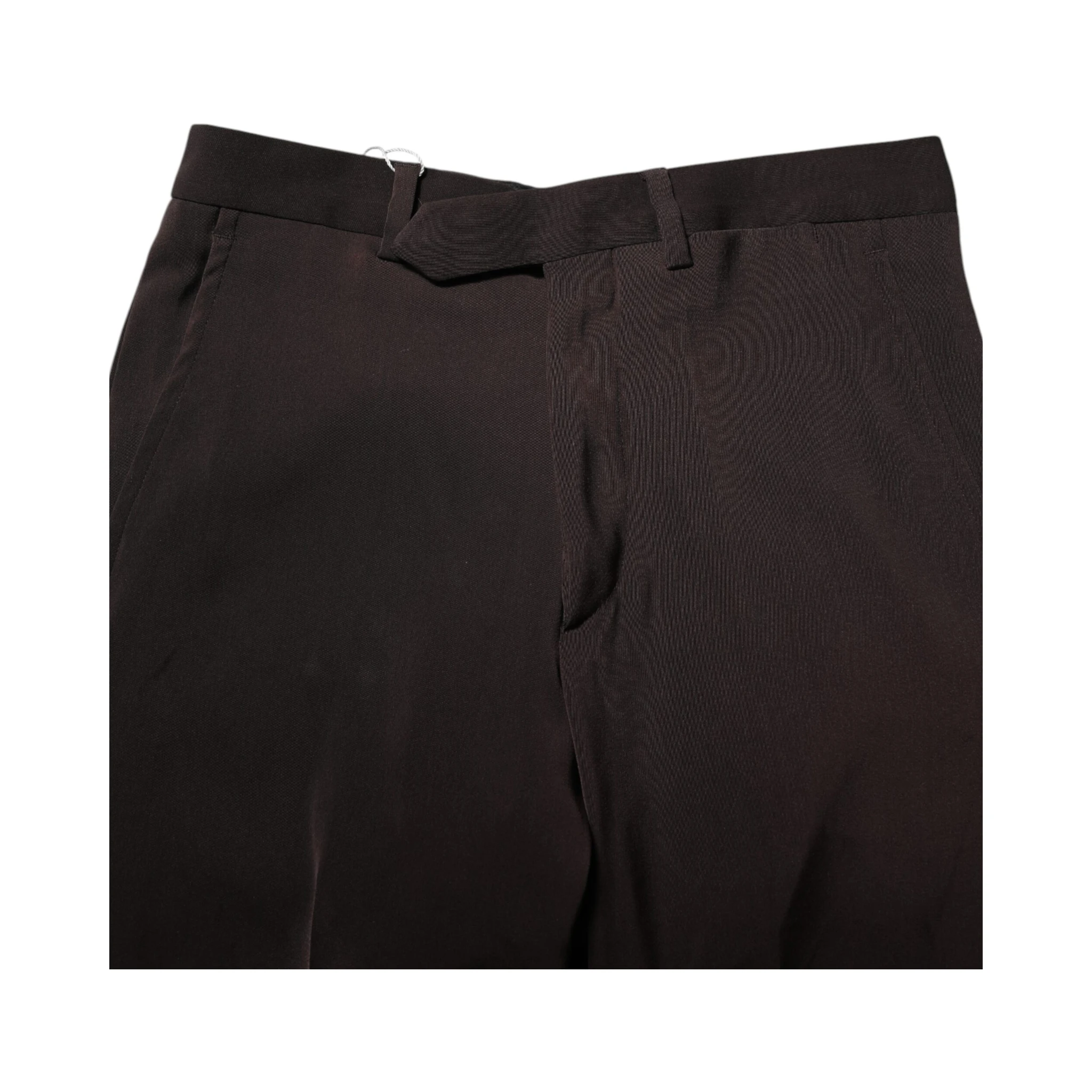 Dark Brown Mid Waist Dress Formal Pants