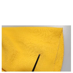 Yellow One Shoulder Side Slit Sheath Dress
