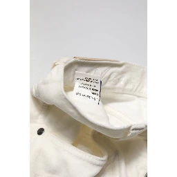 White Cotton Stretch Straight Fit Men Denim Jeans