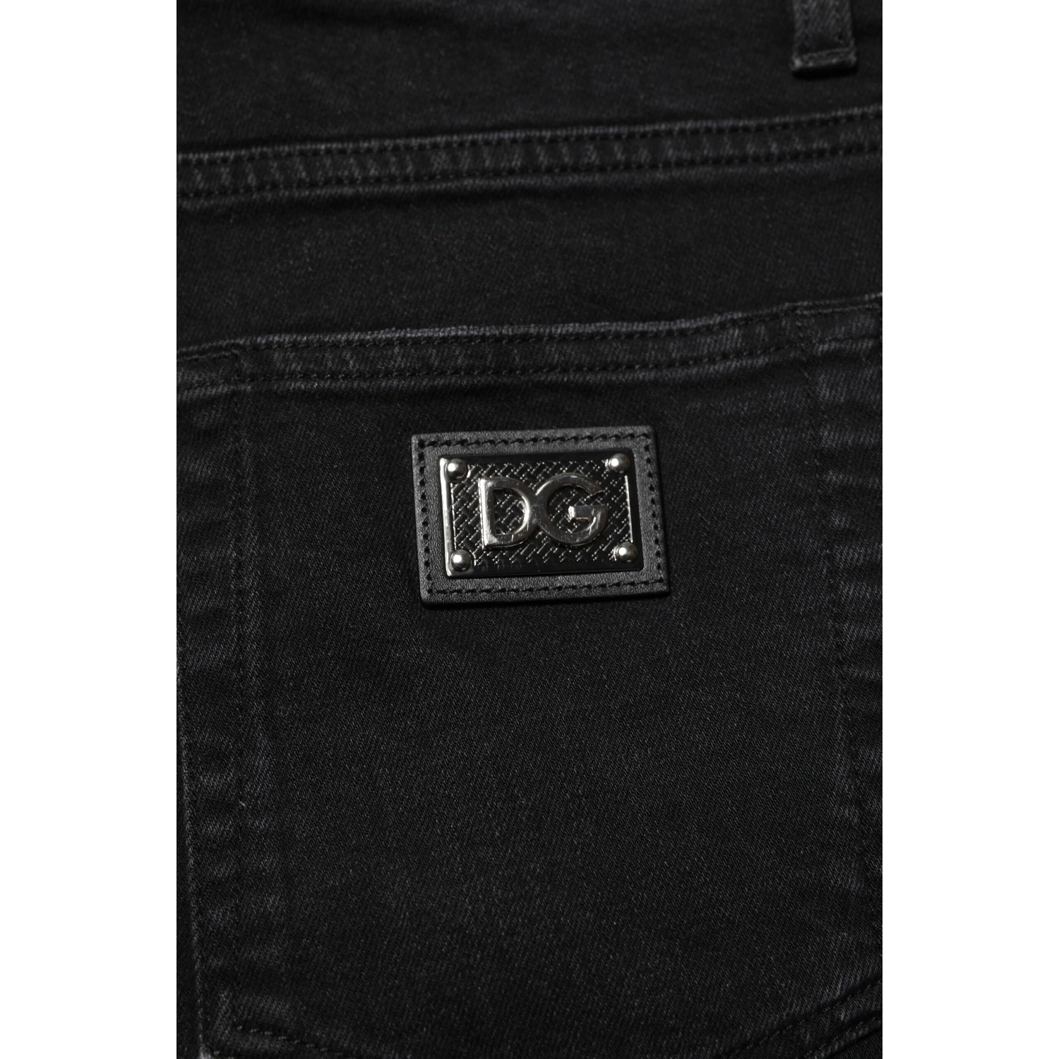 Black Cotton Skinny Men Denim Jeans