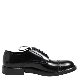 Black Leather Dress Lace Up Men Formal Shoes