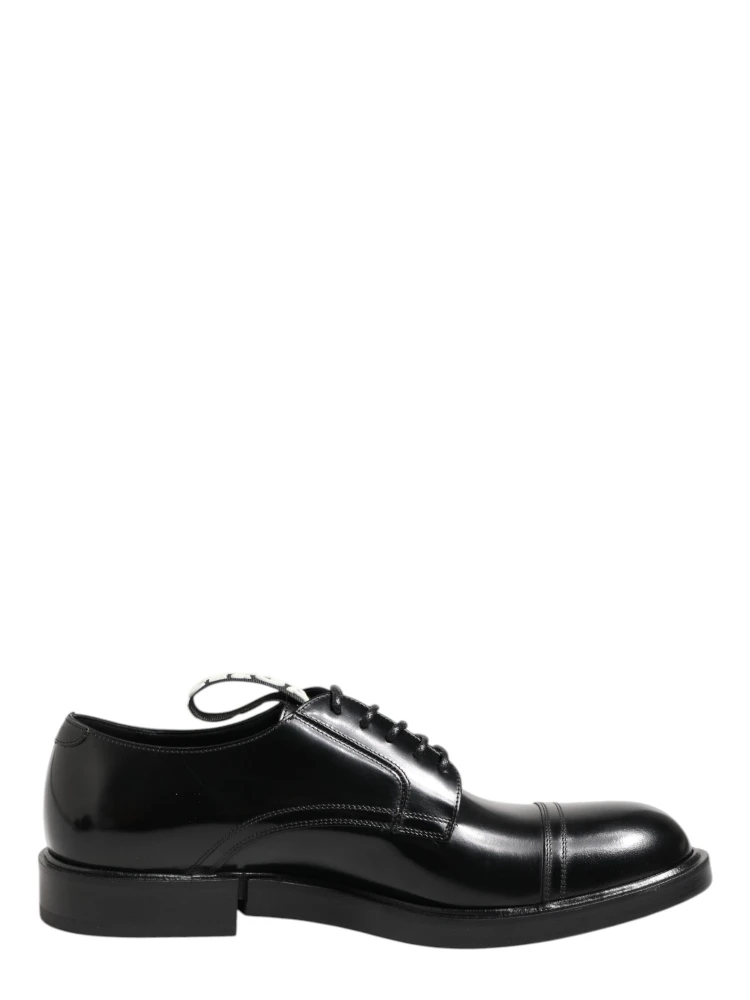 Black Leather Dress Lace Up Men Formal Shoes