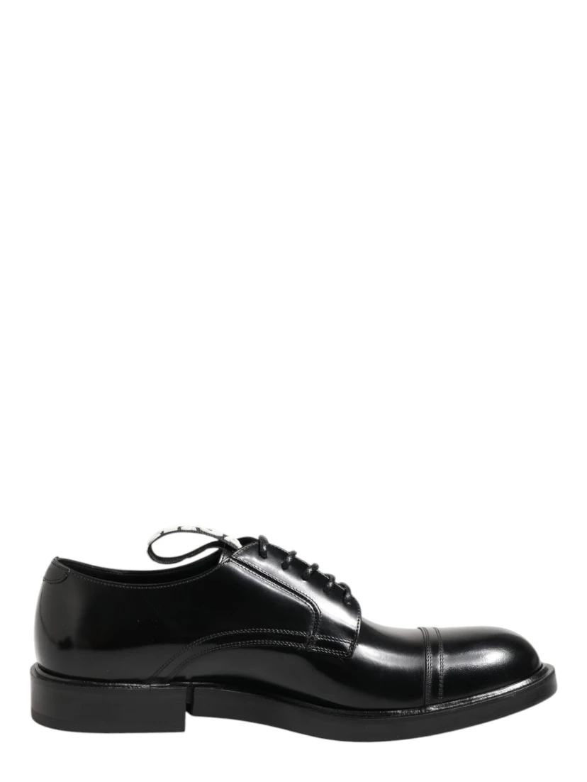 Black Leather Dress Lace Up Men Formal Shoes