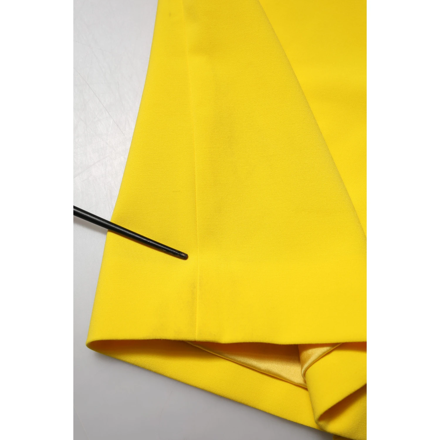 Yellow Polyester Sleeveless Sheath Midi Dress