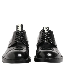Black Leather Dress Lace Up Men Formal Shoes