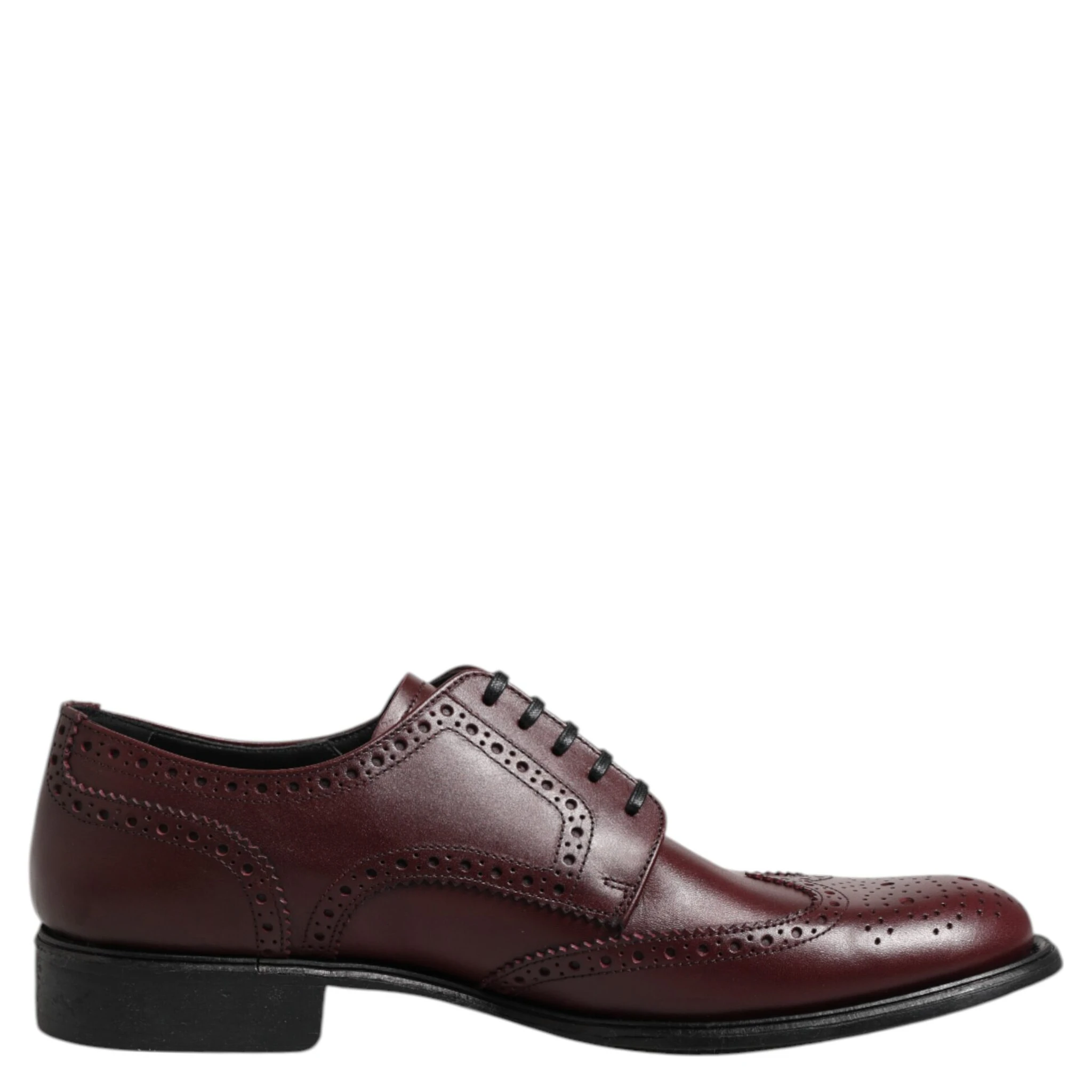 Brown Leather Lace Up Derby Dress Shoes