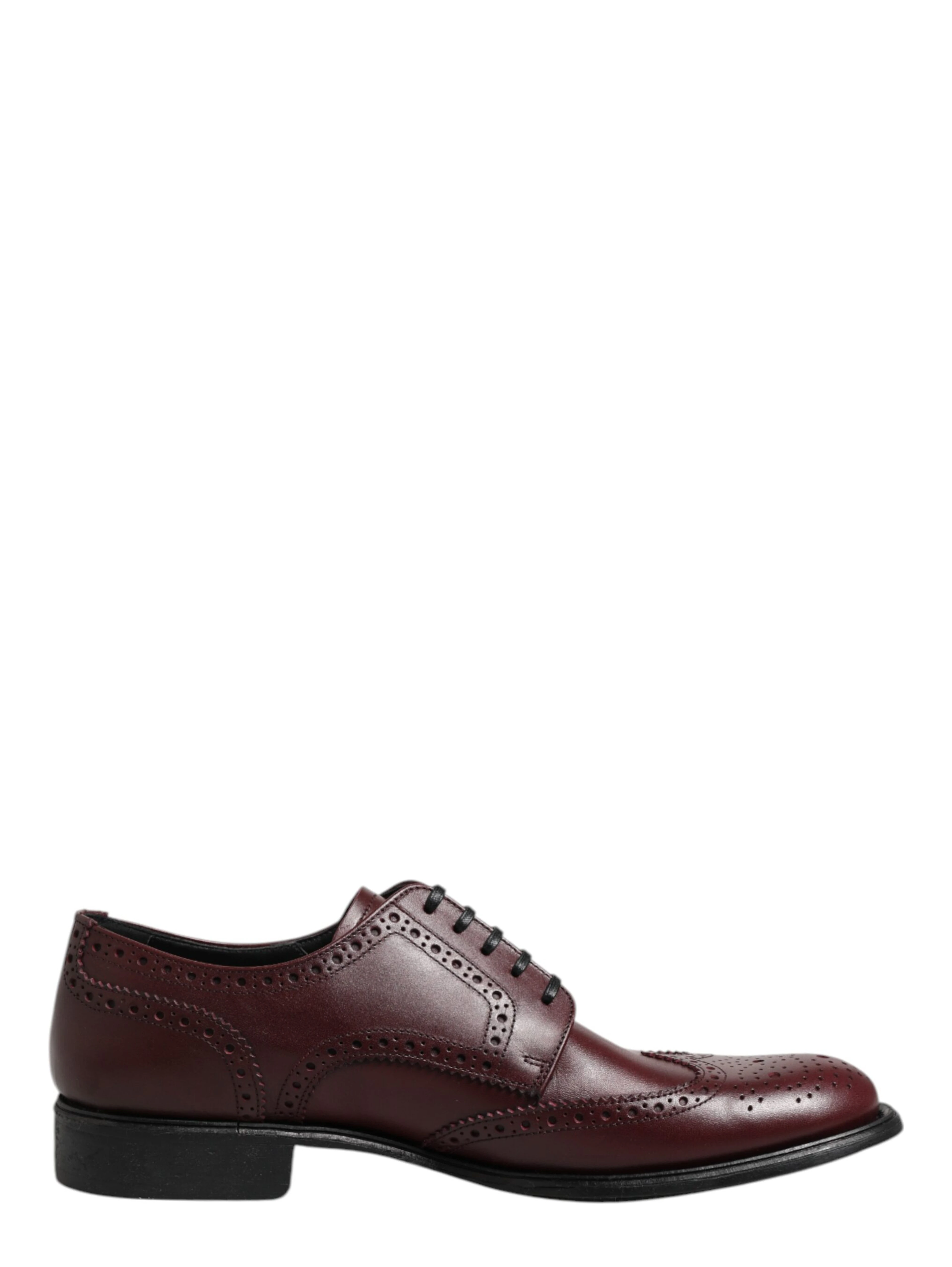 Brown Leather Lace Up Derby Dress Shoes