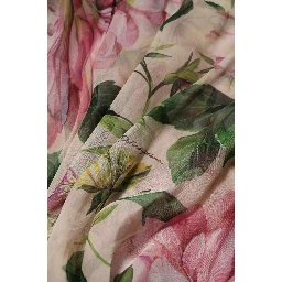 Pink Floral Print Tiered Long Maxi Dress