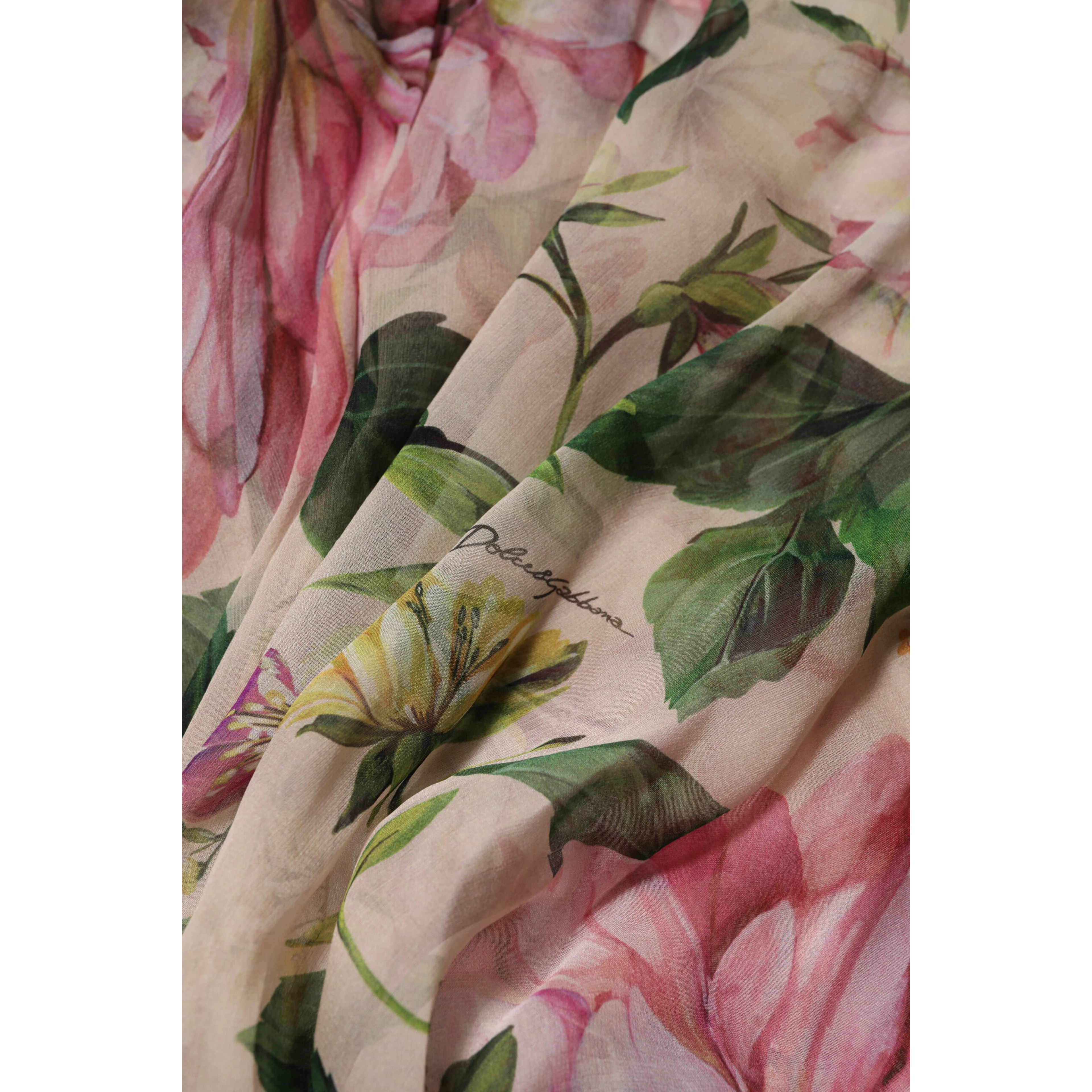 Pink Floral Print Tiered Long Maxi Dress