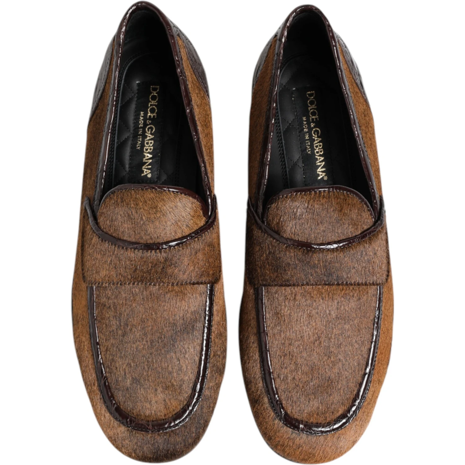 Brown Loafers Leather Slip On Men Dress Shoes