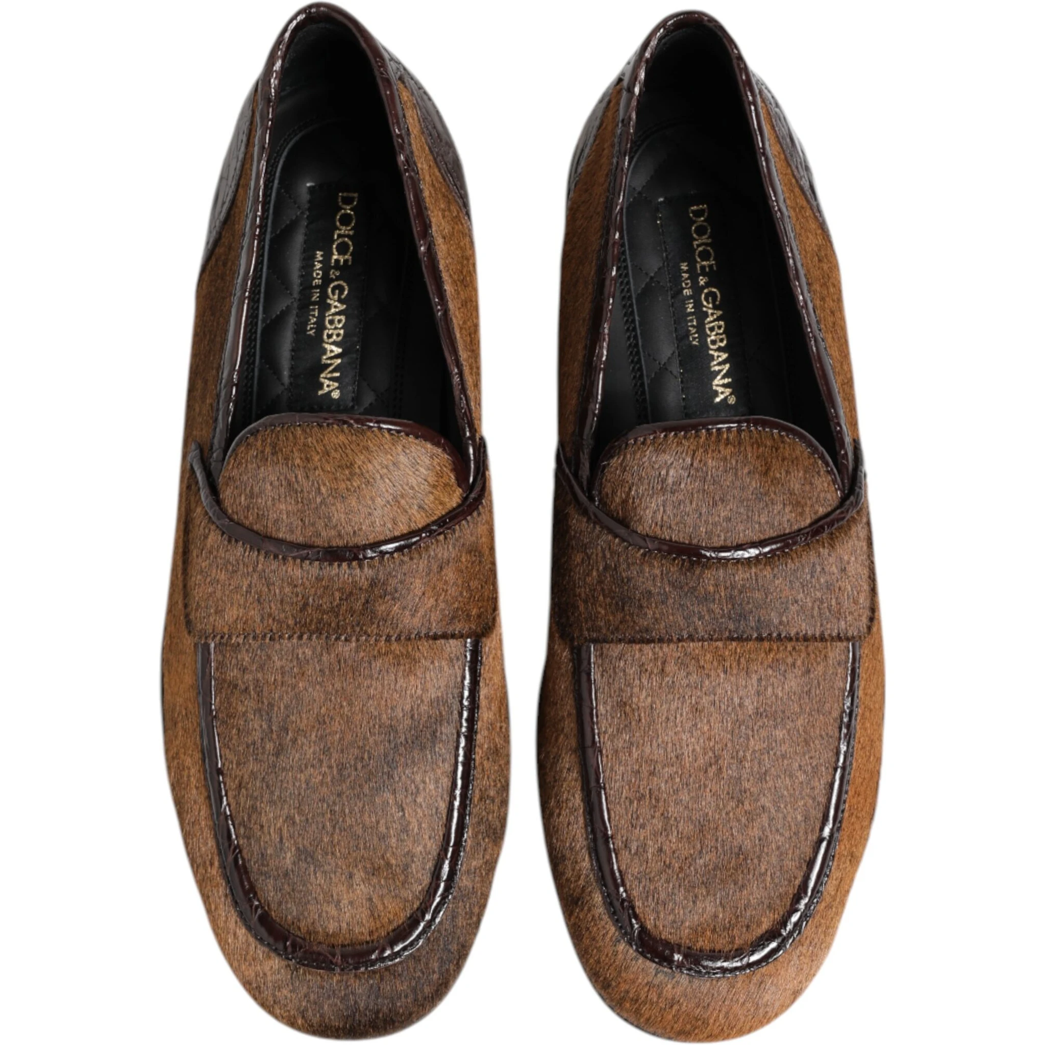 Brown Loafers Leather Slip On Men Dress Shoes