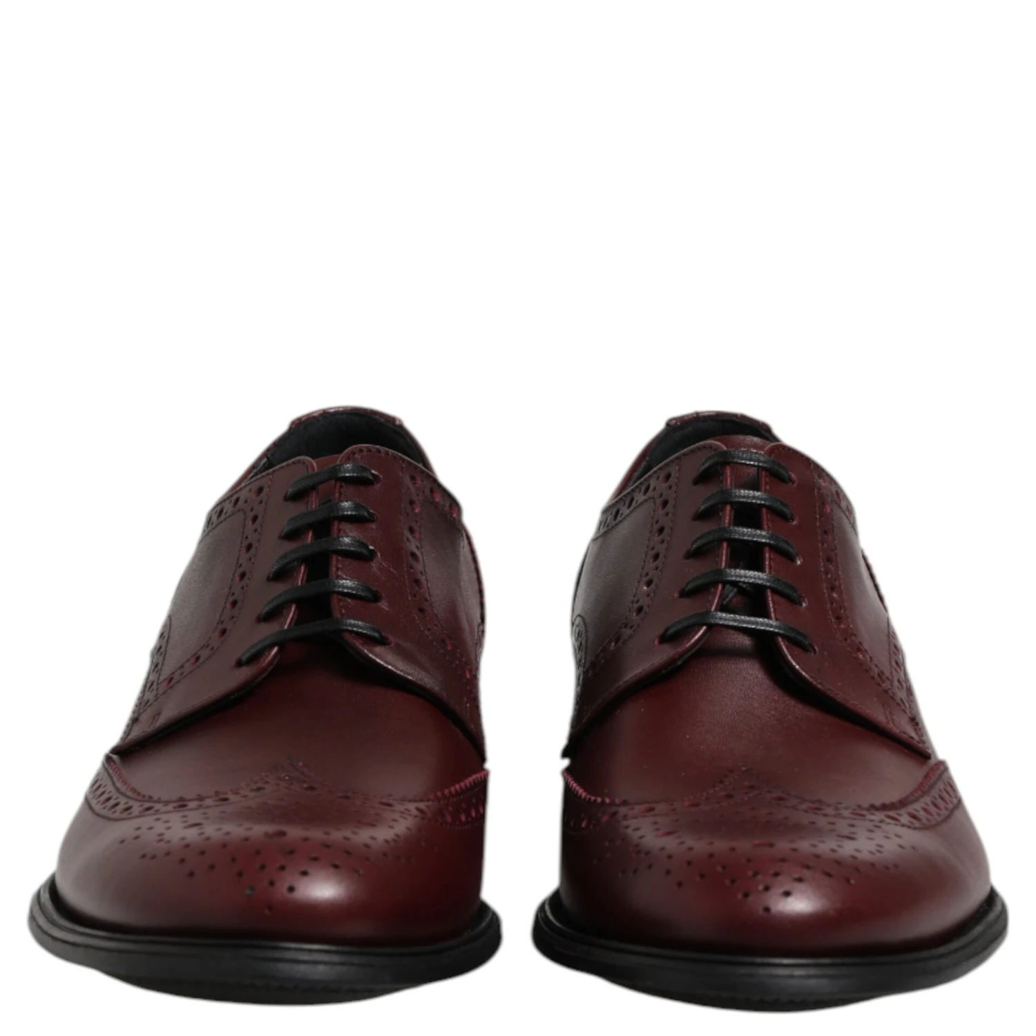 Brown Leather Lace Up Derby Dress Shoes