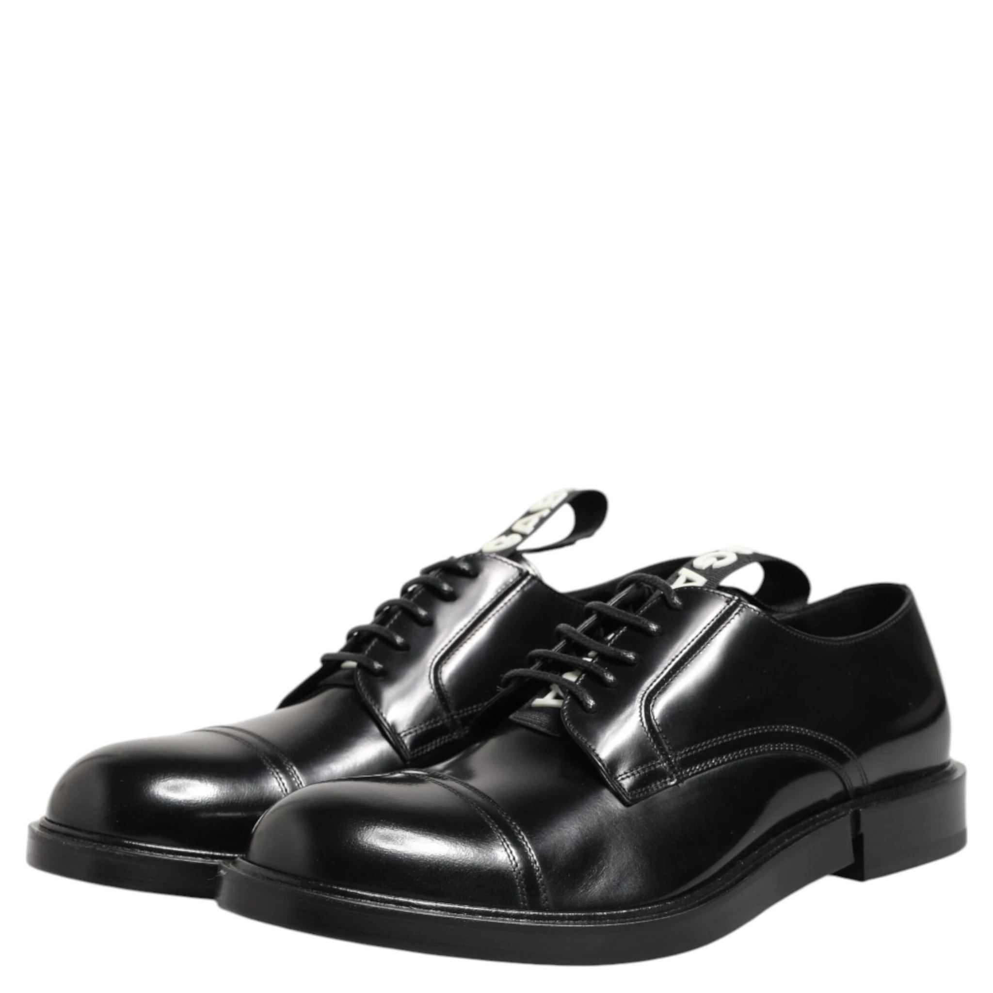 Black Leather Dress Lace Up Men Formal Shoes