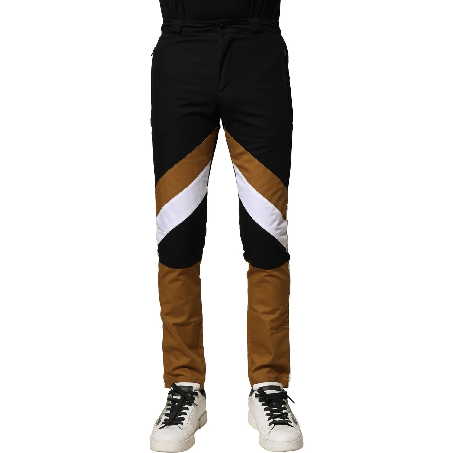 Multicolor Cotton Slim Fit Men Pants