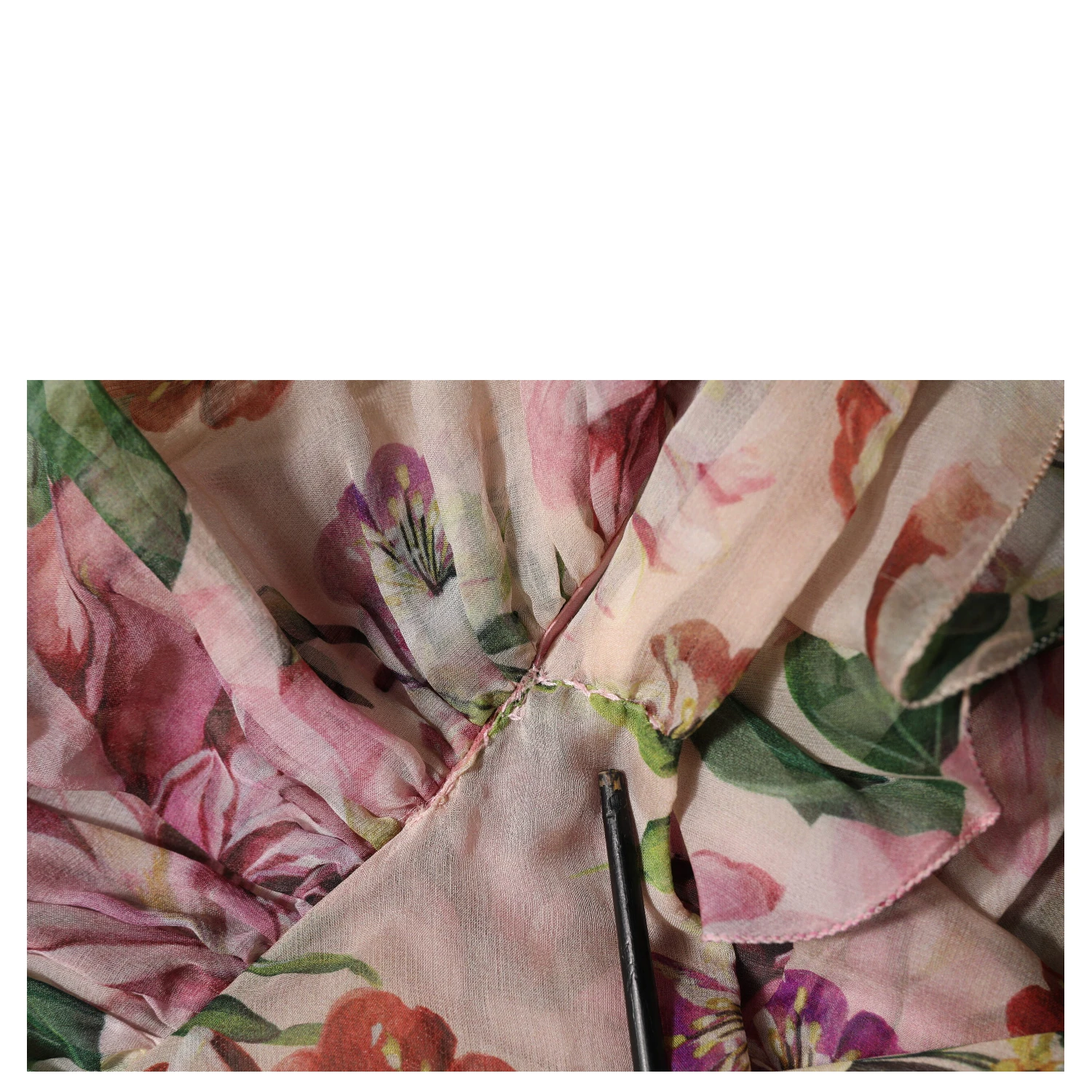 Pink Floral Print Tiered Long Maxi Dress