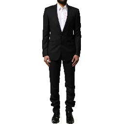 Blue MARTINI Wool Formal 2 Piece Suit