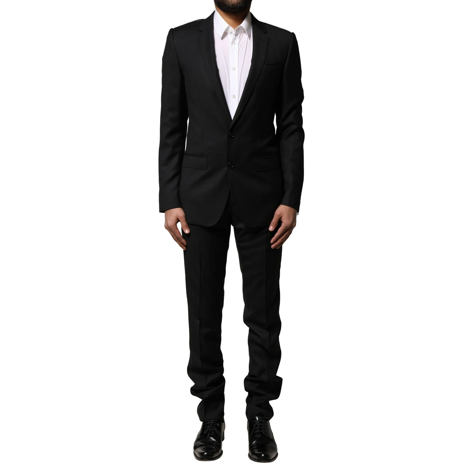Blue MARTINI Wool Formal 2 Piece Suit