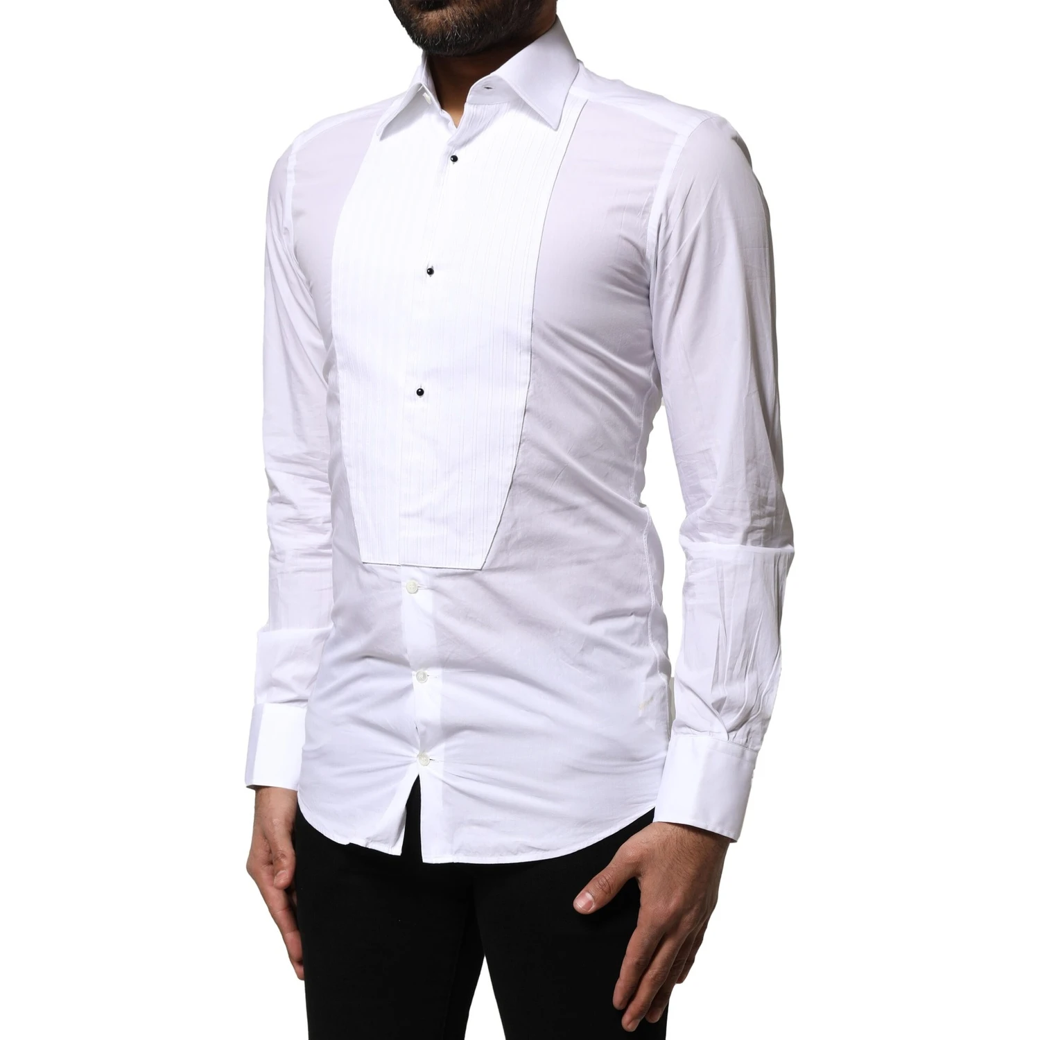 White GOLD Cotton Poplin Formal Dress Shirt