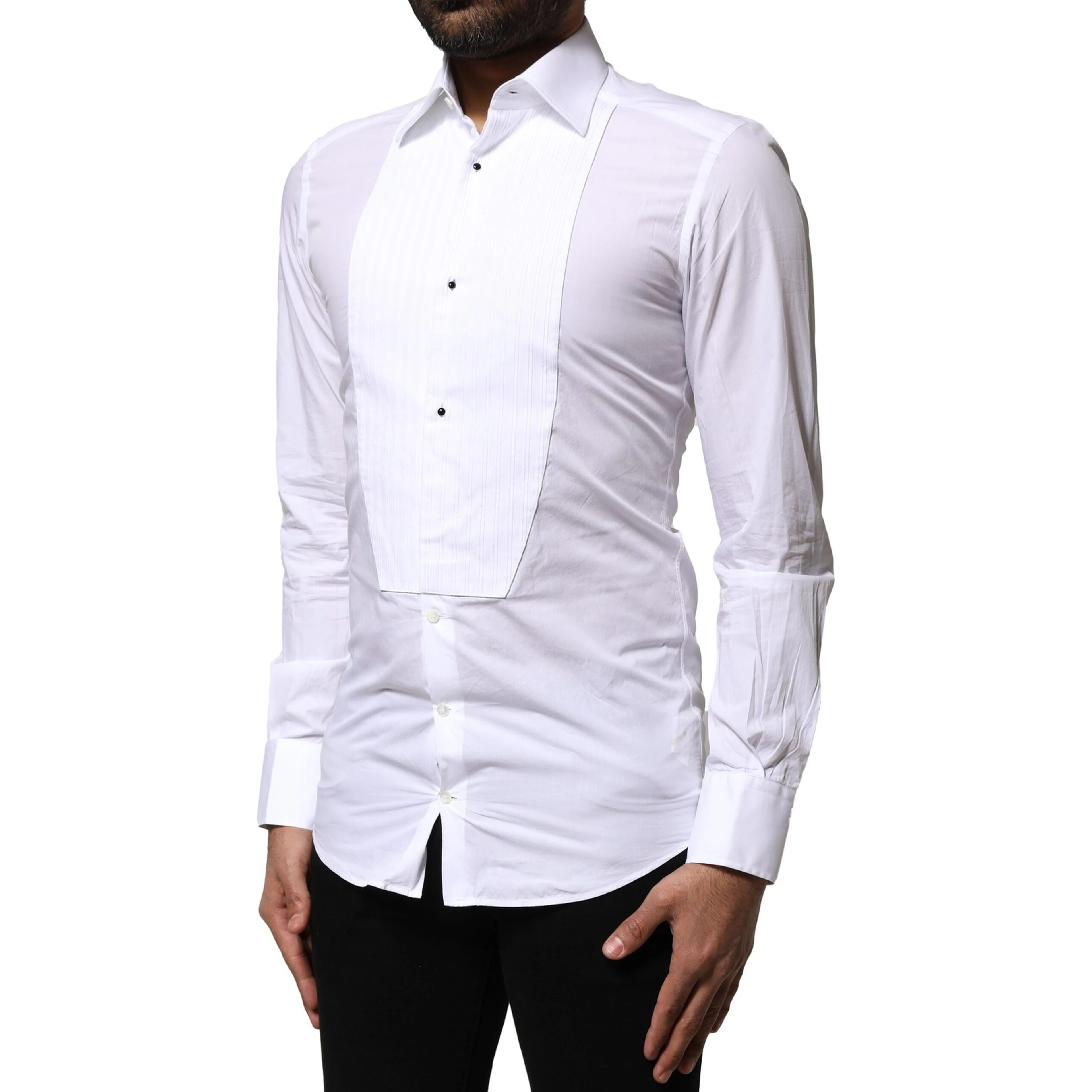 White GOLD Cotton Poplin Formal Dress Shirt