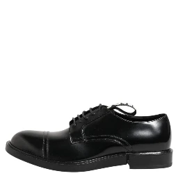 Black Leather Dress Lace Up Men Formal Shoes