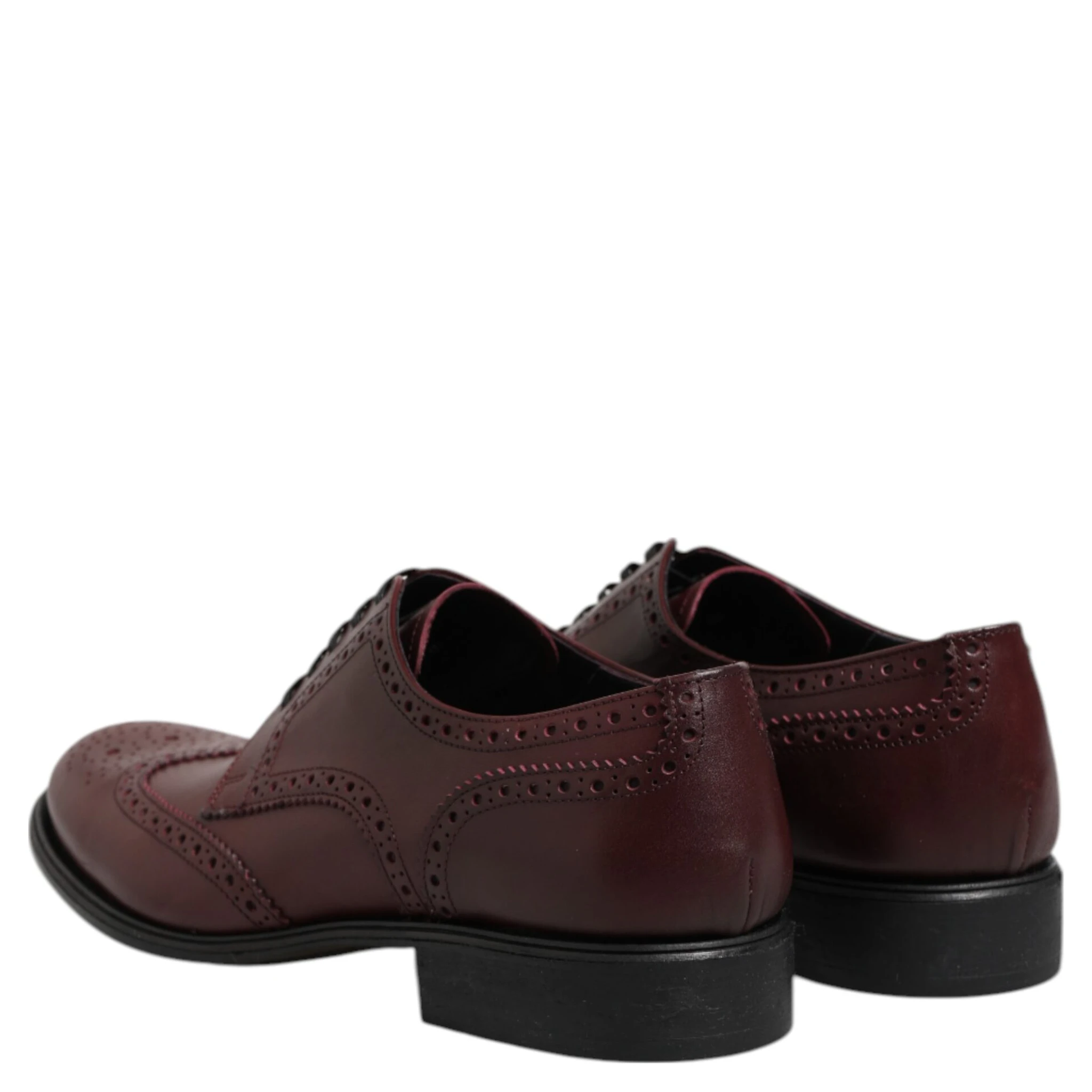 Brown Leather Lace Up Derby Dress Shoes