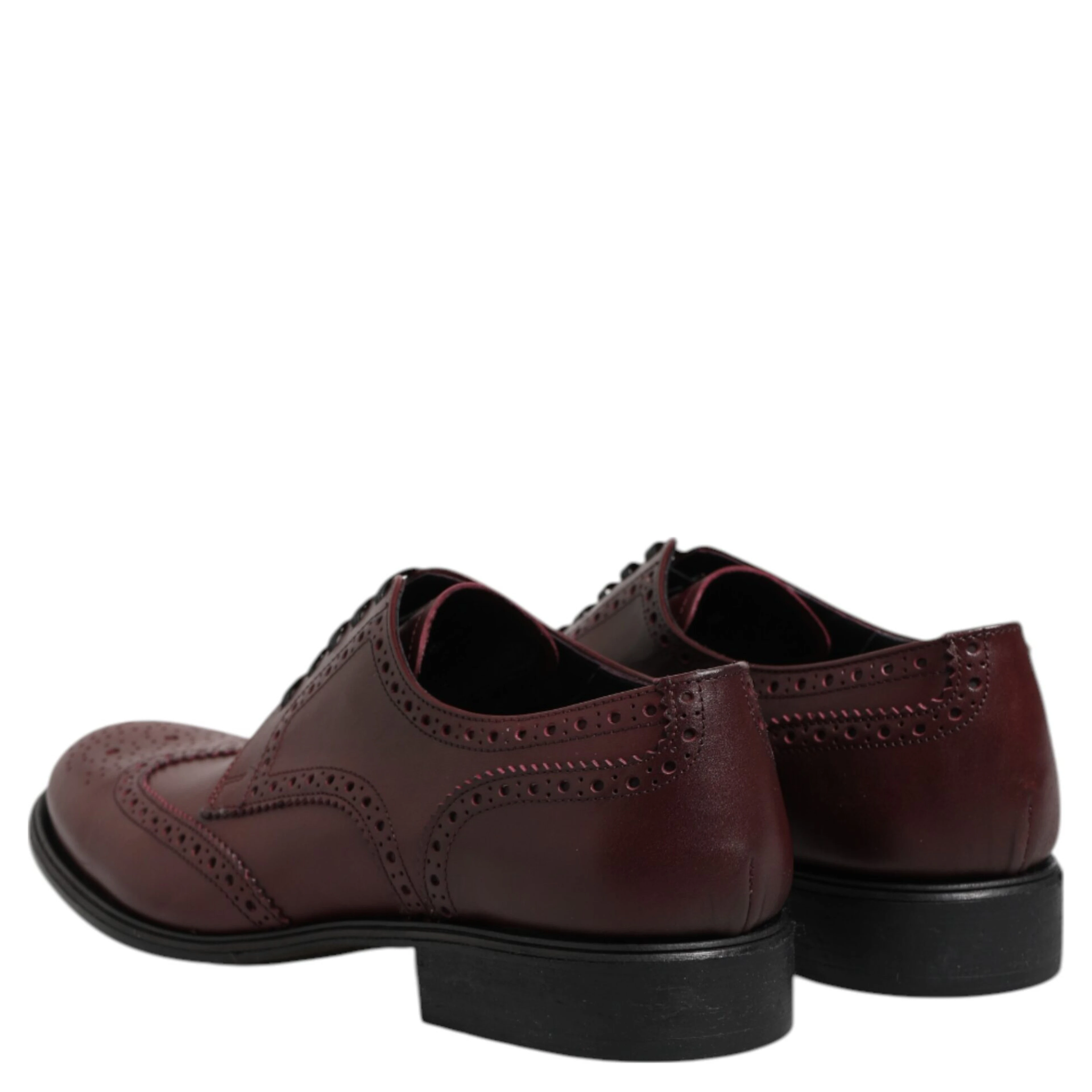 Brown Leather Lace Up Derby Dress Shoes