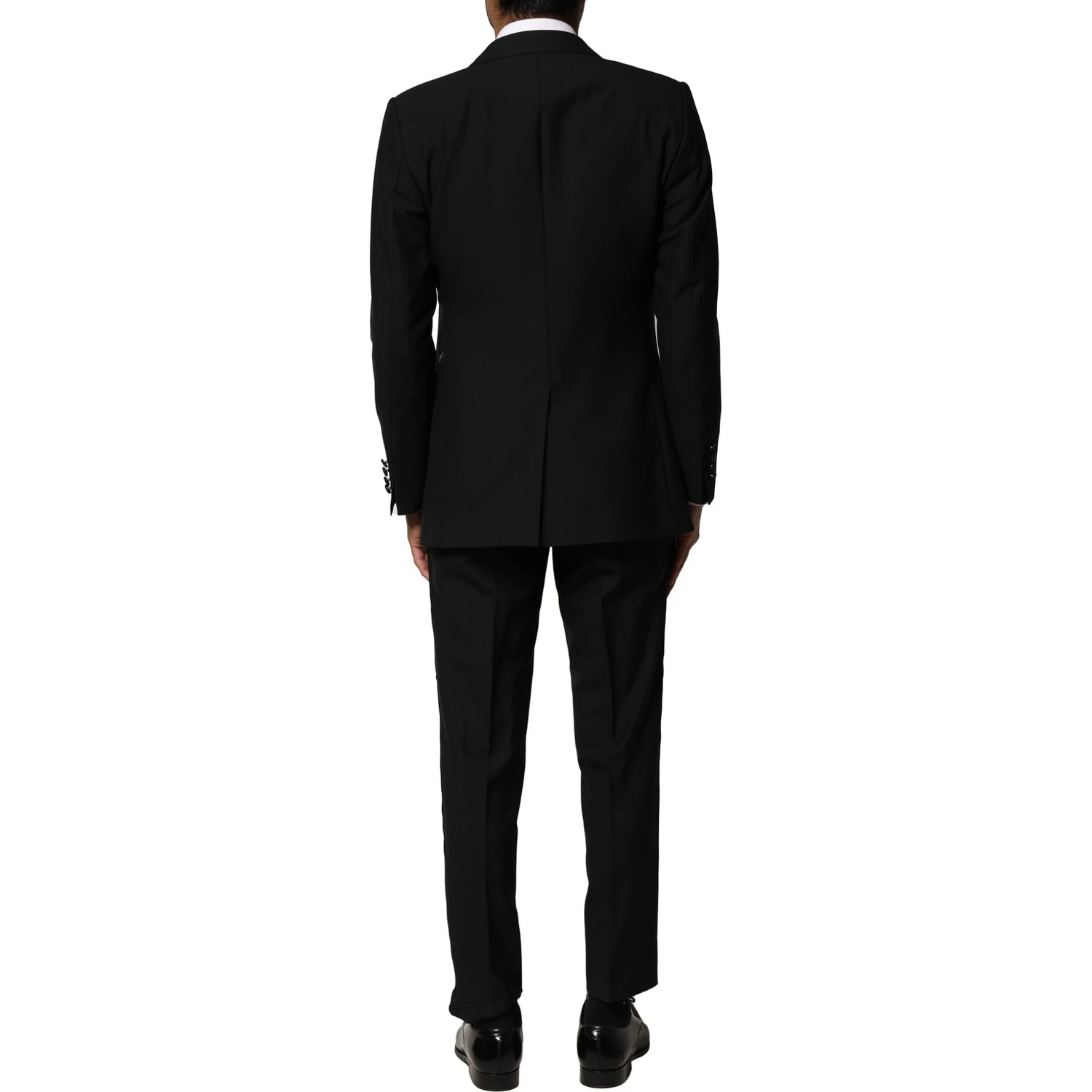 Black Wool 3 Piece Single Breasted Suit