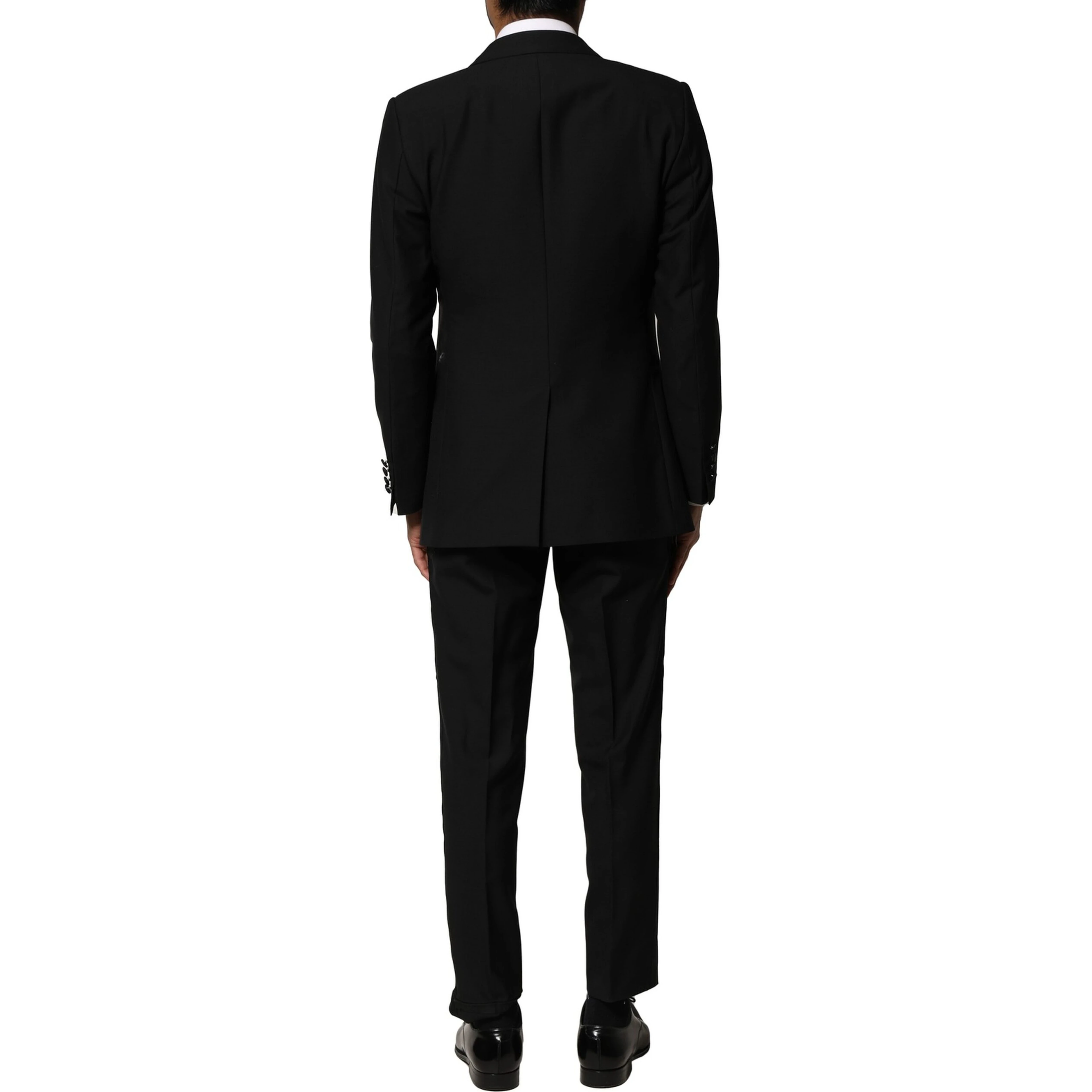 Black Wool 3 Piece Single Breasted Suit