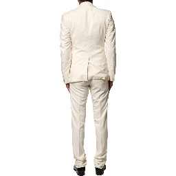 Ivory Wool 3 Piece Single Breasted Suit