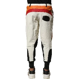 Multicolor Lambskin Tapered Men Pants