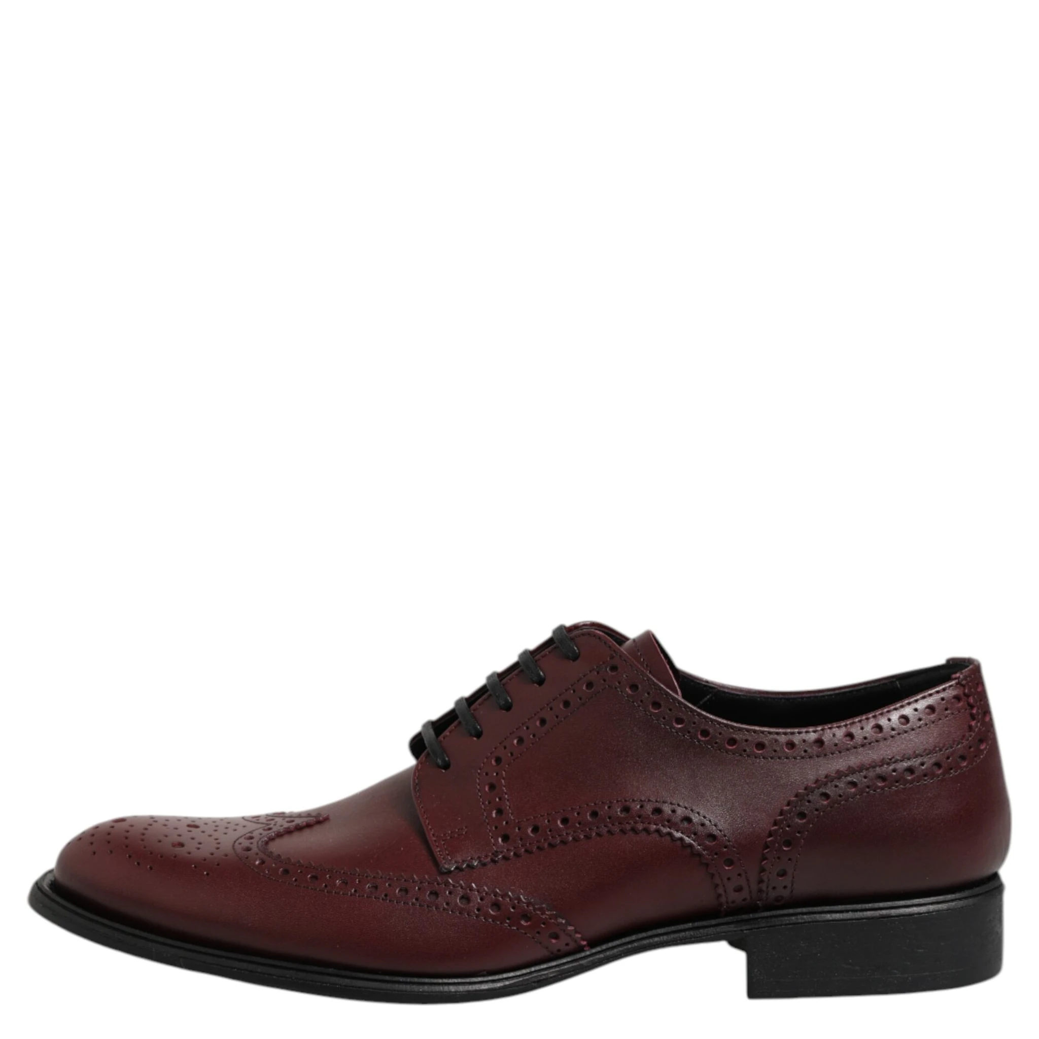 Brown Leather Lace Up Derby Dress Shoes