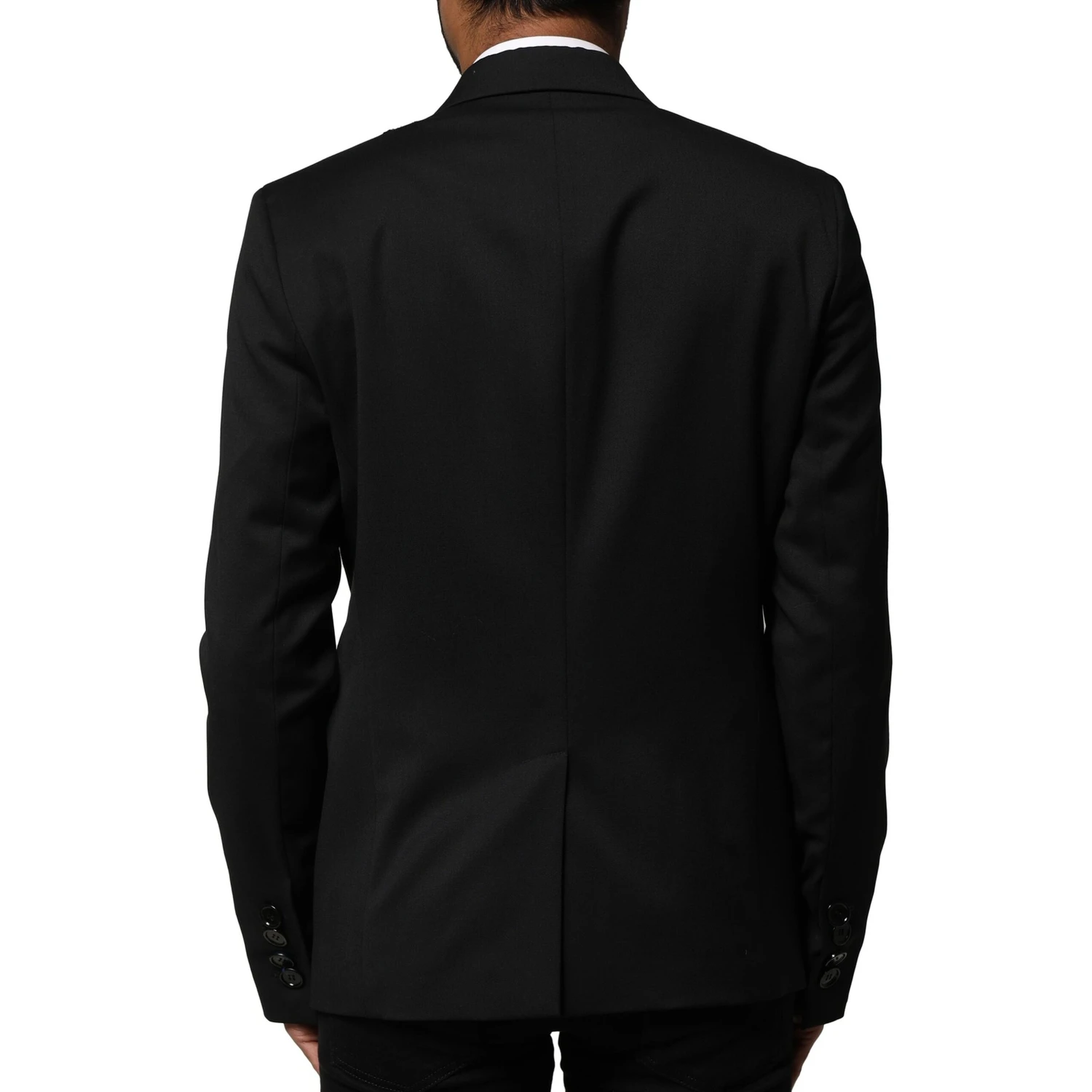 Black Double Breasted Men Jacket Suit Blazer