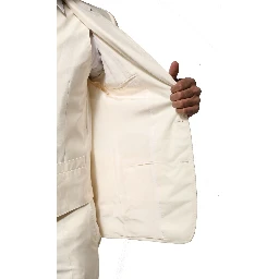 Ivory Wool 3 Piece Single Breasted Suit