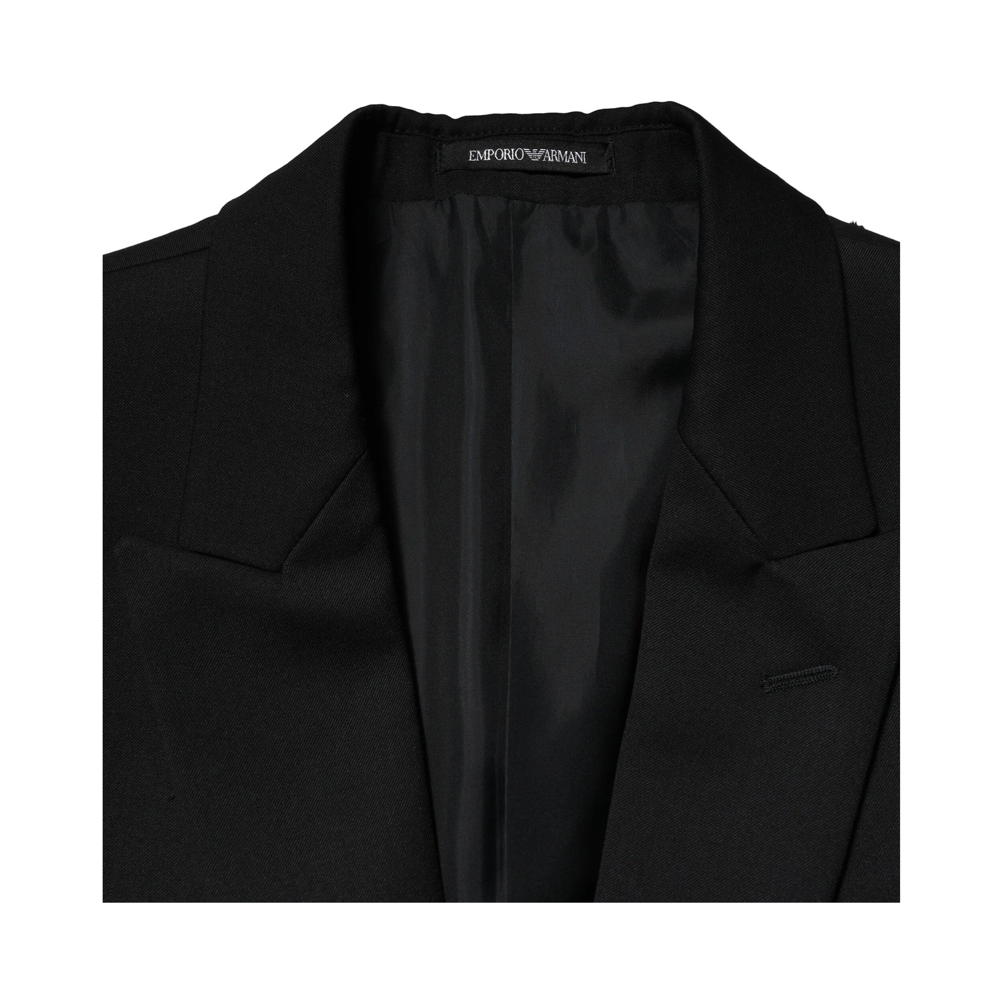 Black Double Breasted Men Jacket Suit Blazer