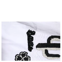 White GOLD Embroidery Detailed Dress Shirt