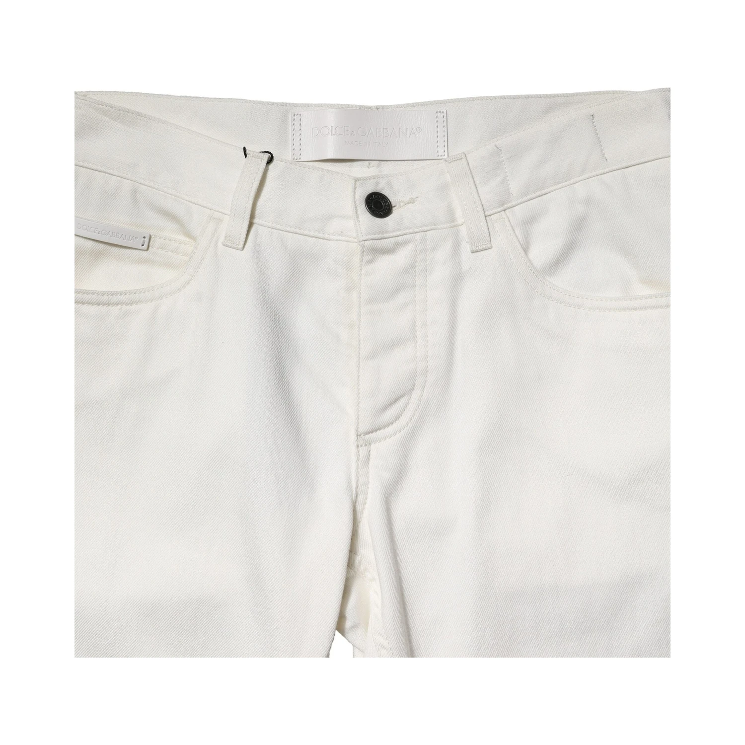 White Cotton Skinny Men Denim Jeans