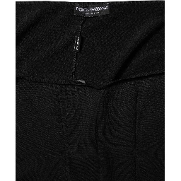 Black Viscose Long Sleeve Pullover Blouse Top